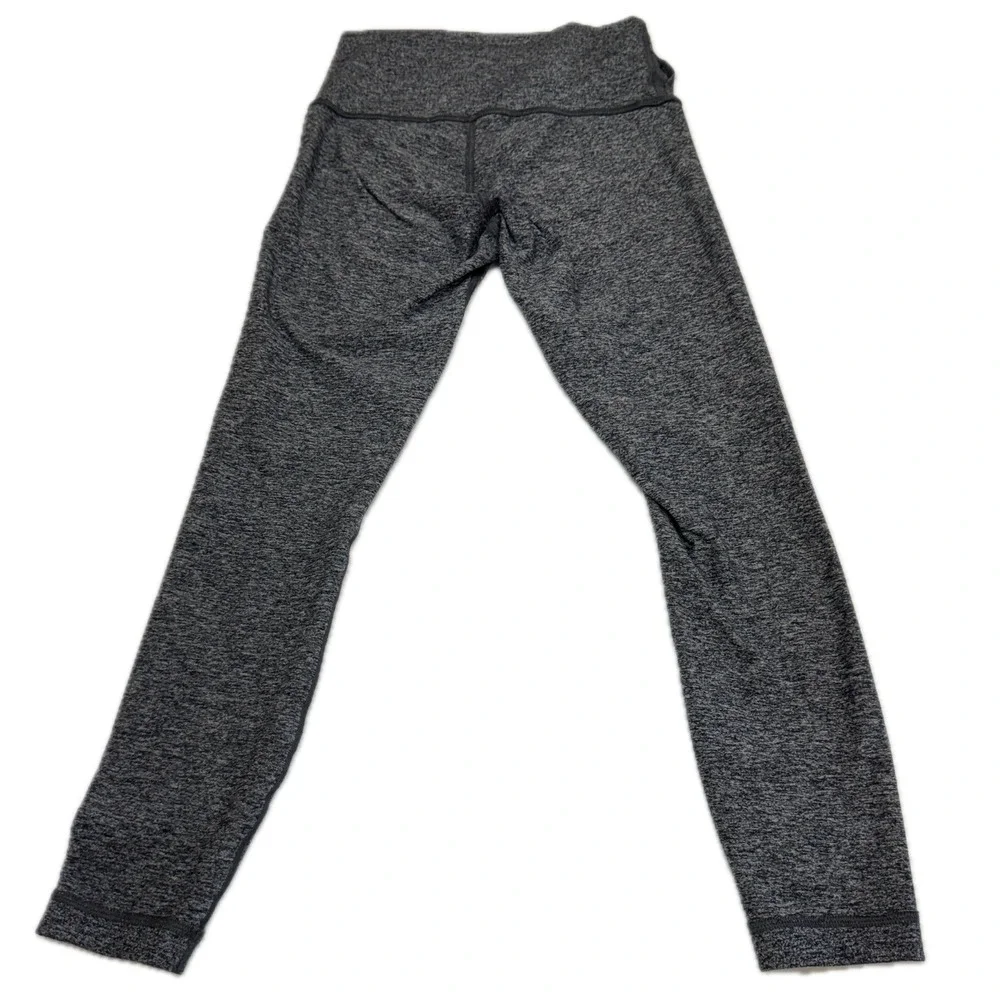 Lululemon Leggings Womens Size 6 Gray Space Dye Wunder Under High Rise Yoga